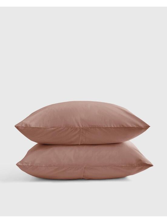 Quince Other - Quince Organic Percale King Sham Set – Clay (2 Shams)